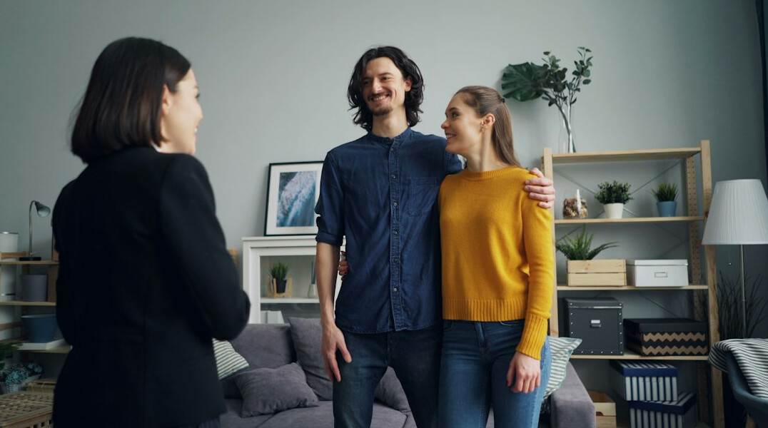 family discussing insurance