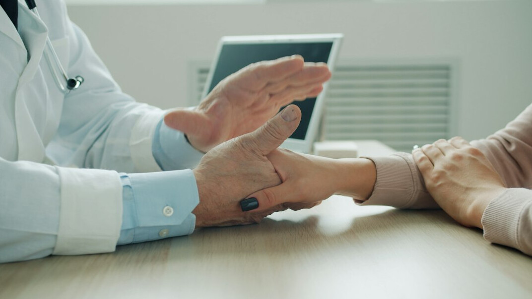person consulting doctor